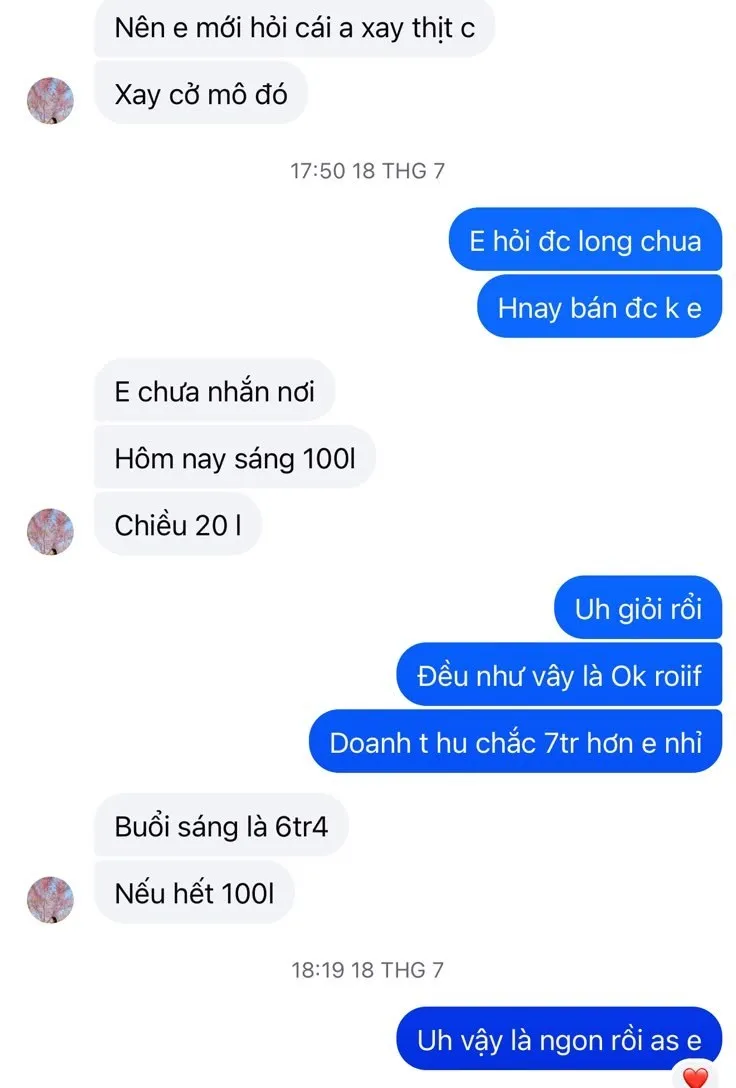 Tin nhắn của Bạn An sau khi học