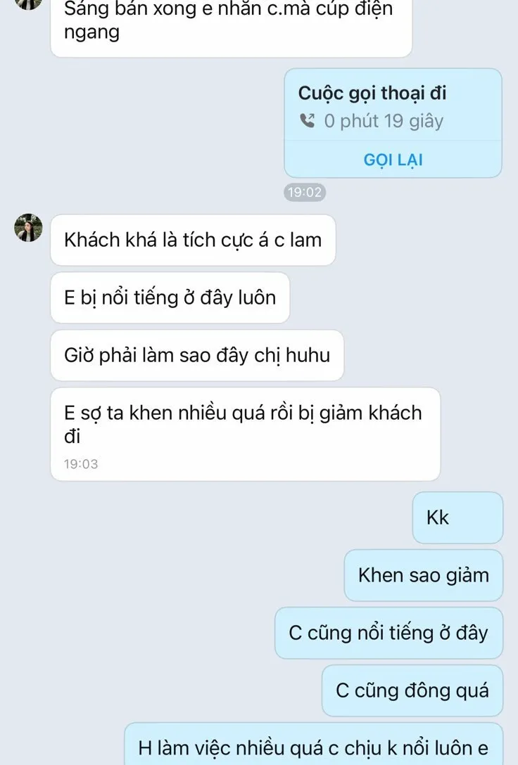 Tin nhắn của Bạn Ly sau khi học